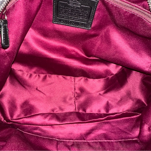 Coach Madison Op Art Lurex Signature Abigail Hobo - Picture 11 of 12